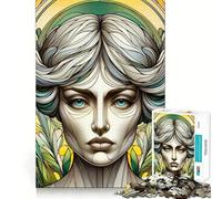 Nouveau Grace Portrait Jigsaw Puzzles1000 Pieces Mind Skill Toy Soothing Play Precision Cut Art Collection Piece (50x75cm)