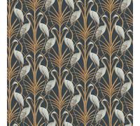 Nouveau Heron Wallpaper The Chateau by Angel Strawbridge Light Brown One Size