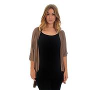 Nouvelle Collection Open Waterfall Cardigan Mocha 16