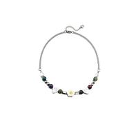 Nouvelle tendance étoile avec perle noire visage collier femmes hommes à la mode