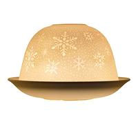 NOV8E Nordic lights Nordic Light Candle Shade-Snowflake, White Patterned, One Size