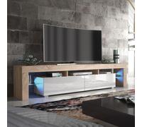TV Unit 200cm Sideboard Cabinet Cupboard TV Stand Creative Furniture Light Oak One Size