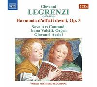 Nova Ars Cantandi/Acciai - Giovanni Legrenzi: Harmonia d'affetti devoti, Op. 3