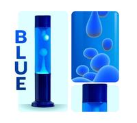 Nova® Baby Lamp | 13" Mini Sensory Motion Lamp - Blue/White Colour | Calming Night Light for Nursery or Kids’ Room | Compact Design with Aluminium Base and Cap