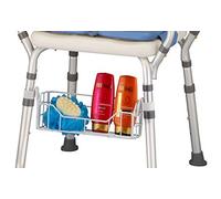 NOVA Bath & Shower Chair Basket - Universal Storage Caddy for Bath Seats & Shower Chairs, Fits 7/8” & 1” Tubing, Rust-Resistant, Easy Attach, Holds Shampoo & Soap