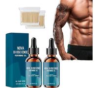 Nova Bioscience Performance Oil for Men, Revitahepa Male Growth Nutrition Drops, Nova Bioscience Complex Men's Drops (2Pcs)