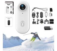 Nova Caplens - POV Camera, 2025 New Treklons 4s Body Camera, 4k Pocket Action Cam, Thumb Action Cameras, 170° Wide Angle, Wearable Video Recording, for Various Outdoor Sports (64 G WHite,4k)