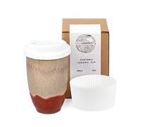 NOVA CERAMICS Travel Mugs - Ceramic Tumbler with Lid - Ceramic Travel Mug to Go Cup - Microwave & Dishwasher Safe Ceramic Coffee Tumbler - Gifts for Women Men Him Her - 12oz - Jupiter