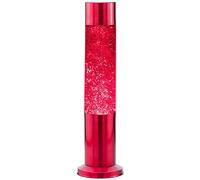 Nova Colour Glitter 15" Sensory Lamp - Red Liquid Silver and Red Glitter