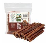 Nova Dog Chews 100% Natural Bull Pizzle Dog Chews - 12cm (10 Pack) | Bully Sticks for Dogs and Puppies - British Made Long lasting Beef Dental Chews - Grain-Free, Gluten-Free, Rawhide Free Dog Treats