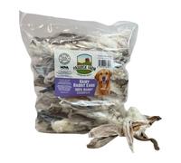 Nova Dog Chews Hairy Rabbit Ears for Dogs 500g 100% Natural Rabbit Dog
