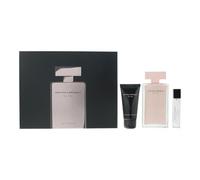 Narciso Rodriguez For Her 3 Piece Gift Set: Eau De Parfum 100ml - Body Lotion 50ml - Eau De Parfum 10ml