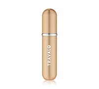 NOVA ENGEL Travalo - Classic Refillable Perfume Spray - Revamped refill system - High-Tech Aviation Material - Air Travel Explosive Free Perfume Atomizer - Glass free- Gold - Unisex - 0.13oz,m