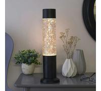 Nova Glitter Lamp Black Base & Bulb