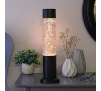 Nova Glitter Lamp Black Base & Bulb