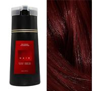 Nova Hair Dye Shampoo, Hair Instant Dye Shampoo, Hair Color Shampoo for Gray Hair, for Women and Men (Red)
