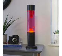 Nova Wax Lamp Purple Liquid Red Wax