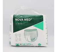 Nova med Incontinence Pants Women & Men, Adult Pull up Pants, Adult Nappies - 14 Pants per Pack (Large) - 1850ml Absorbency - A British Brand