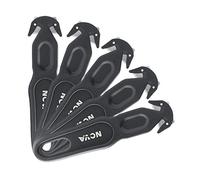 Nova Safety Cutter Tool, Safety Box Cutter Knife, Ergonomic Film Cutting Blade, Box, Strap, Carton, Package, Envelope and Letter Opener (Black, 5 pcs)