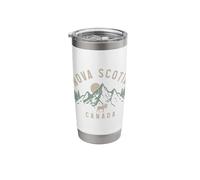 Nova Scotia Canada Souvenir Vintage Mountains Moose Stainless Steel Insulated Tumbler