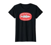 Nova Scotia Canada Value Graphic T-Shirt, Women, Black, M