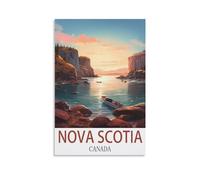 Nova Scotia Canada Vintage Travel Posters 20x30inch(50x75cm) Canvas Art Poster And Wall Art Picture Print Modern Family Bedroom Decor