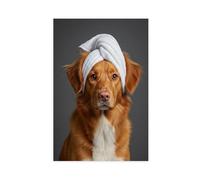 Nova Scotia Duck Toller Retriever Bathroom Art (2) Canvas Poster Bedroom Decor Landscape Office Room Decor Gift 08x12inch(20x30cm)