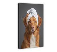 Nova Scotia Duck Toller Retriever Bathroom Art (2) Canvas Poster Bedroom Decor Landscape Office Room Decor Gift 24x36inch(60x90cm)