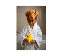 Nova Scotia Duck Toller Retriever Bathroom Art Canvas Poster Bedroom Decor Landscape Office Room Decor Gift 12x18inch(30x45cm)