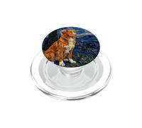 Nova Scotia Duck Tolling Dog Van Gogh Starry Night PopSockets PopGrip for MagSafe