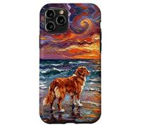 Nova Scotia Duck Tolling Retriever at the Beach Dog Artwork Case for iPhone 11 Pro
