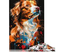 Nova Scotia Duck Tolling Retriever Dog Jigsaws 500 Pieces Puzzles Adult Toys Puzzle Unique Difficult And Challenge Puzzle Game Toys Gift 500pcs (52x38cm)