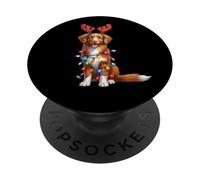 Nova Scotia Duck Tolling Retriever Dog Lover Christmas PopSockets Adhesive PopGrip