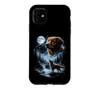 Nova Scotia Duck Tolling Retriever Howling to the Moon 90's Case for iPhone 11