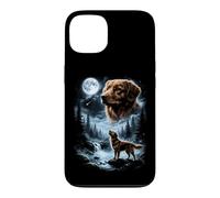 Nova Scotia Duck Tolling Retriever Howling to the Moon 90's Case for iPhone 13