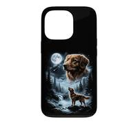 Nova Scotia Duck Tolling Retriever Howling to the Moon 90's Case for iPhone 13 Pro