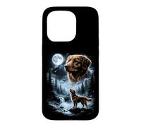 Nova Scotia Duck Tolling Retriever Howling to the Moon 90's Case for iPhone 15 Pro