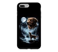 Nova Scotia Duck Tolling Retriever Howling to the Moon 90's Case for iPhone 7 Plus/8 Plus