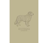 Nova Scotia Duck Tolling Retriever Notebook: Minimalist Dog Breed Line Art Journal, Pet Stationery for Owners and Breeders, Sage Green Aesthetic, 60 Sheets (120 Pages), 6" x 9"