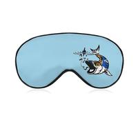 Nova Scotia Flag Fish Fishing Comfortable Sleep Eye Mask Soft Covers for Sleeping with Adjustable Strap