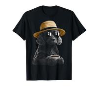 Nova Scotia Retriever Dog with Sunglasses Drinking Coffee T-Shirt