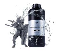 NOVA3D 3D Printer Photopolymer Resin Tough Washable Resin Water Washable Resin LCD UV-Curing Resin 405nm Photopolymer Resin High Toughness Easy Printing,Low Odor for LCD 3D Printer Gray 500g