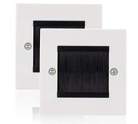 Novaato 2x flush-mounted socket covers - elegant cable ducts and cover panels cover unsightly holes in the wall