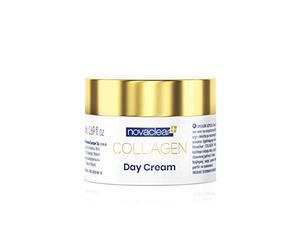 Novaclear Collagen Day Cream - Anti-Aging Moisturizer with Marine Collagen, Gold, Caviar Extract, Macadamia Oil, Vitamin A & E - Firms, Smooths & Nourishes Skin - For All Skin Types - 50 ML