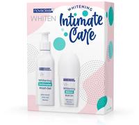 Novaclear Whitening Intimate Care Set - Alpha Arbutin, Lactic Acid, Allantoin, Chamomile Extract & Aloe Vera - Lightens, Soothes & Supports pH Balance - Intimate Wash Gel (200ml) + Roll-On (50ml)