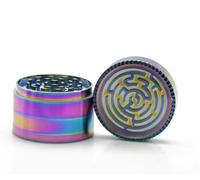 Novaease Maze Grinder 4 Part 52mm Herb Grinder, Grinder Zinc Alloy Metal Grinders