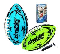 NovaEdge Hydro Water Football 2 Pack - 9.25in Waterproof Pool Football with Double Laces, Lightweight Grip Ball for Kids, Teens & Adults