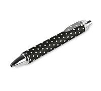 Novaj Polka Dot Pattern Ballpoint Pen Retractable Writing Ball Pens for Home Office 1 PCS