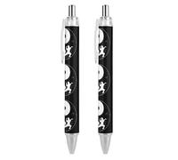 Novaj Taichi Yinyang Kungfu Retractable Ball Point Pen Blue Ink Ballpoint Pen Work Pens for Men Women 2 PCS