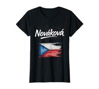 Novakova Czech Flag Czechs Name T-Shirt
